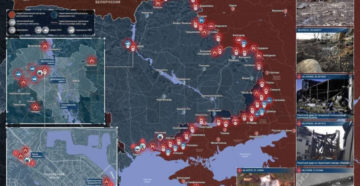 Новая карта боевых действий на Украине